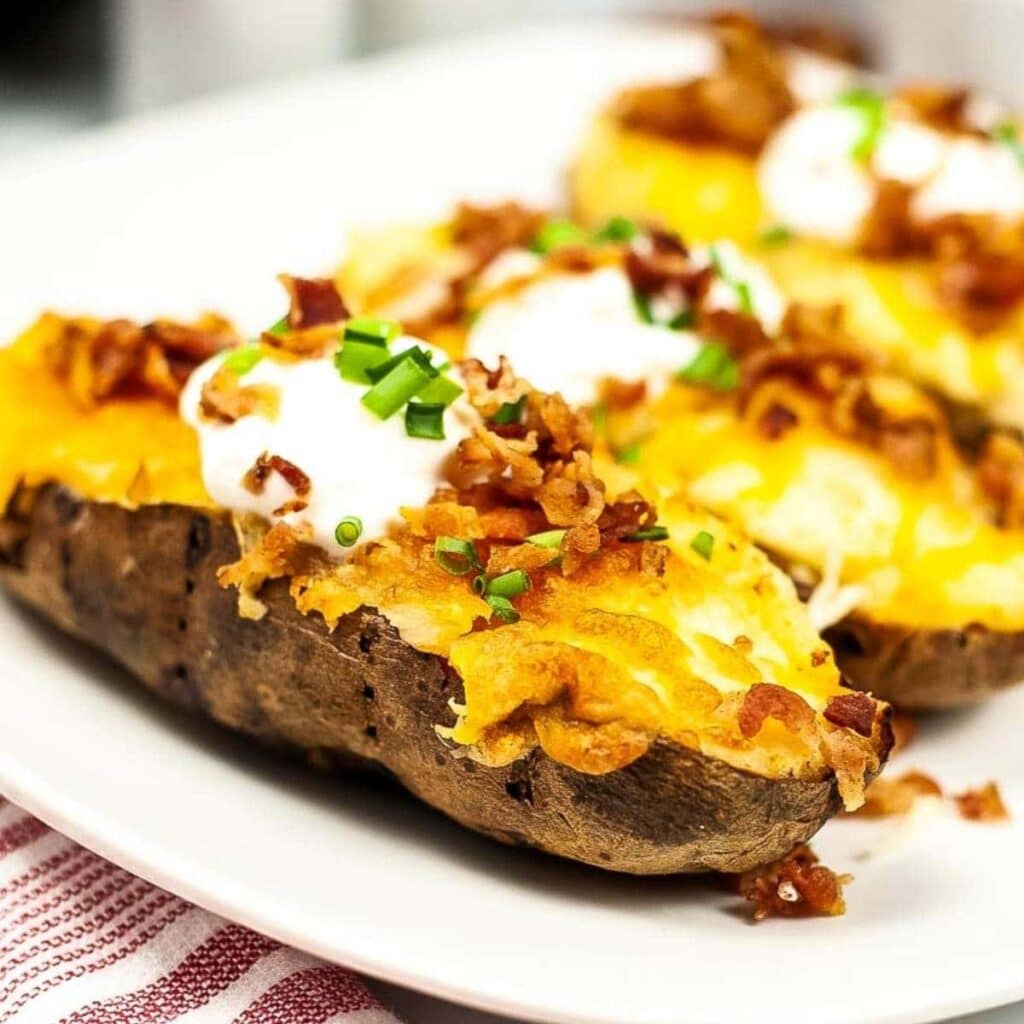Air Fryer Twice Baked Potatoes | I Heart Air Frying